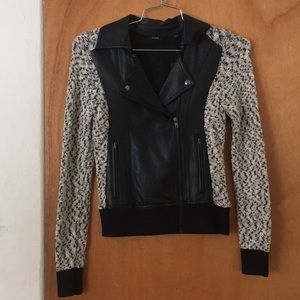Guess Glitter Boucle Moto Jacket